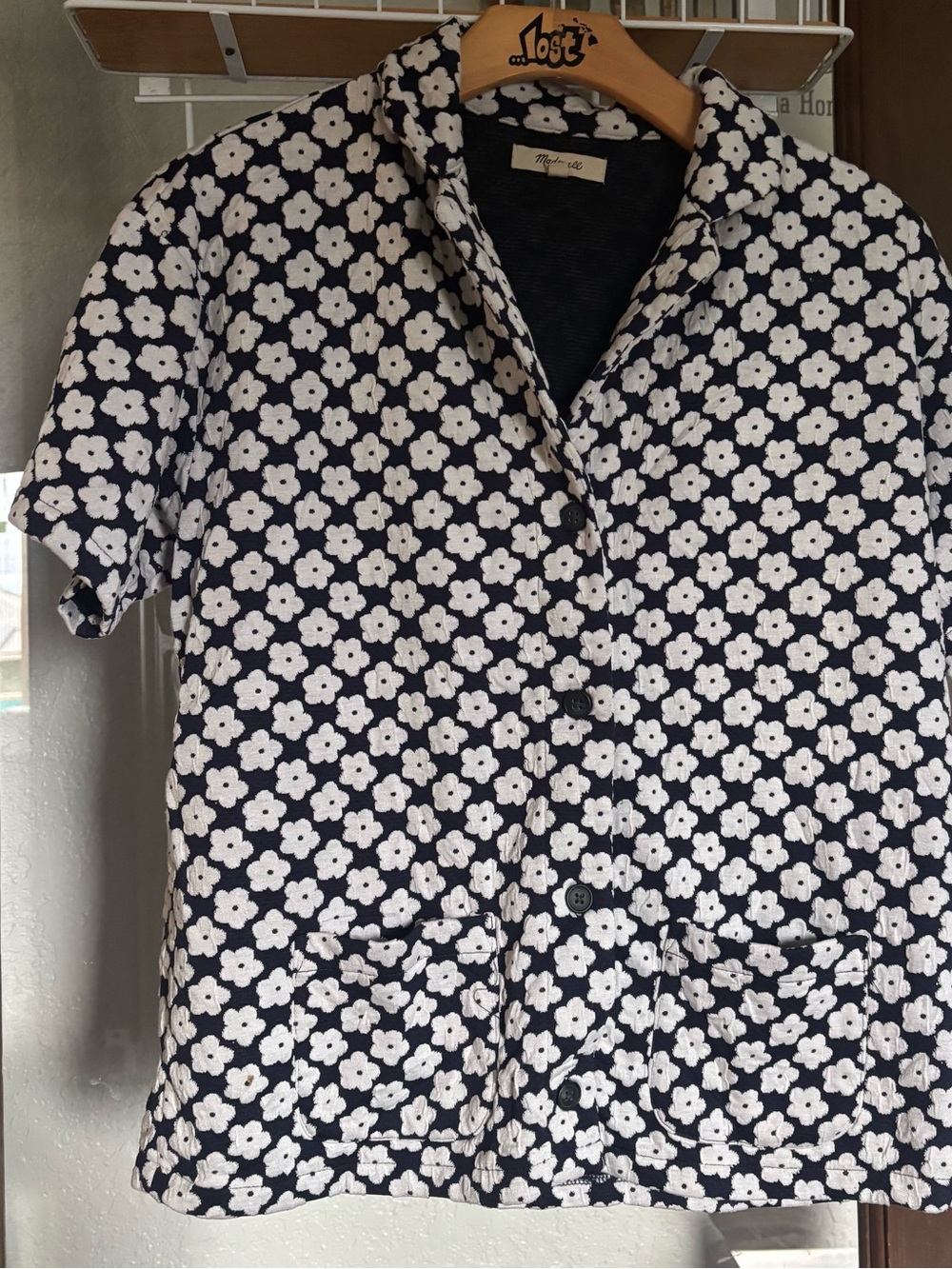 Madewell retro floral button down